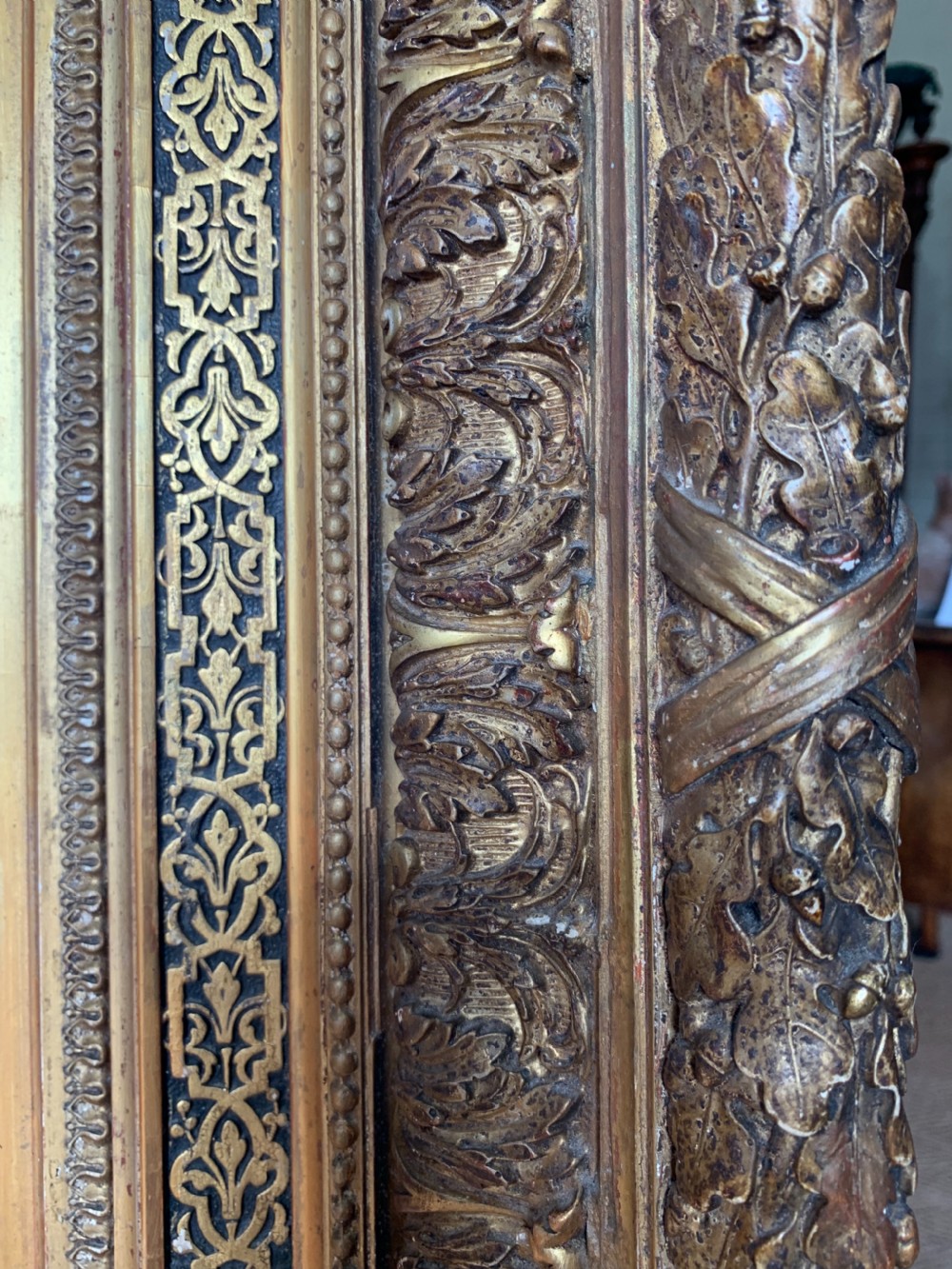 Very large gilt gesso mirror  View VI