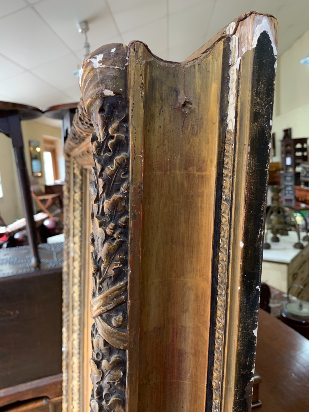 Very large gilt gesso mirror  View VII