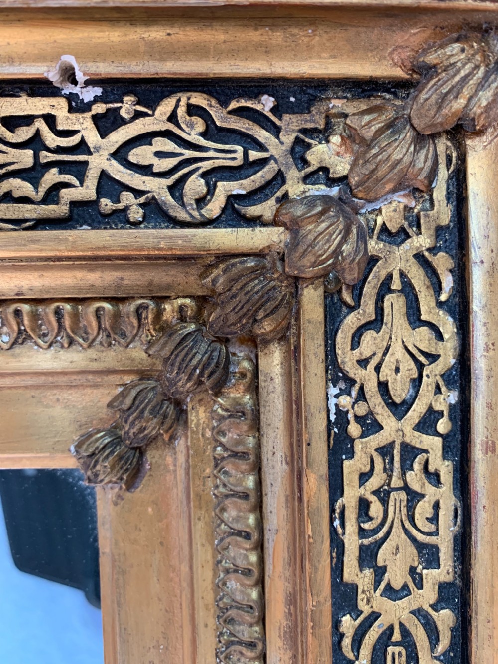 Very large gilt gesso mirror  View VIII