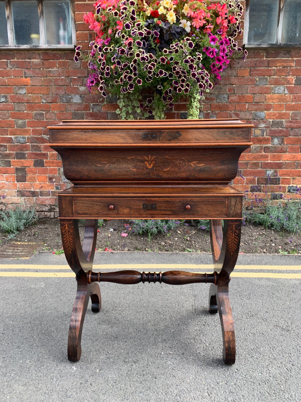 Inlaid Rosewood sewing box