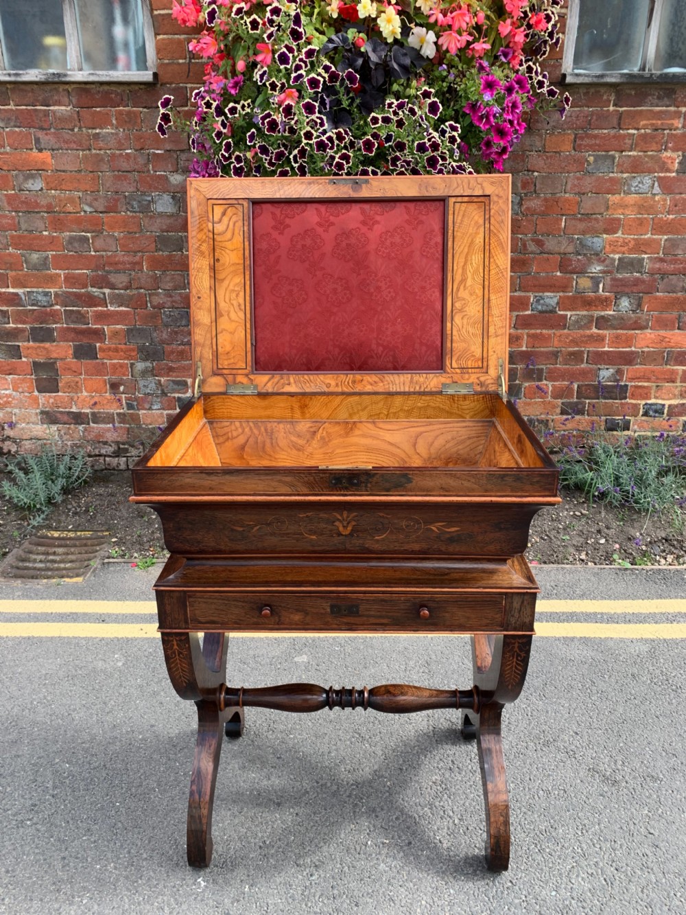 Inlaid Rosewood sewing box View VI