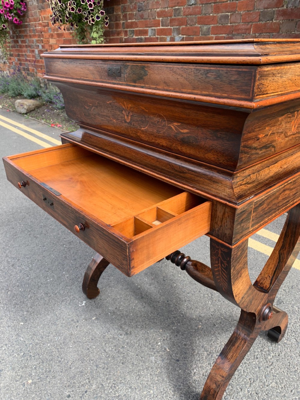Inlaid Rosewood sewing box View VII