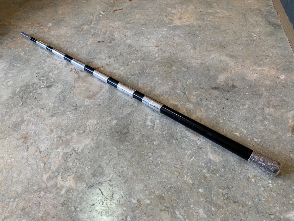 Silver mounted conductors baton 