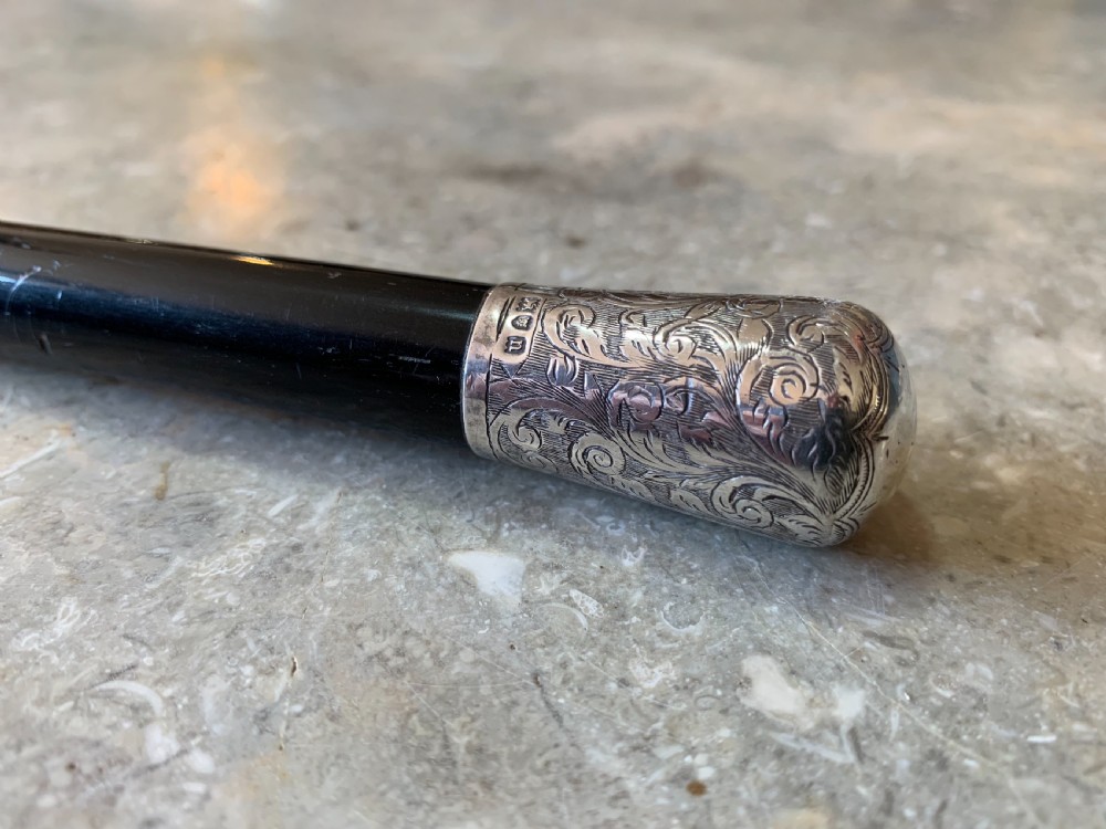 Silver mounted conductors baton  View III