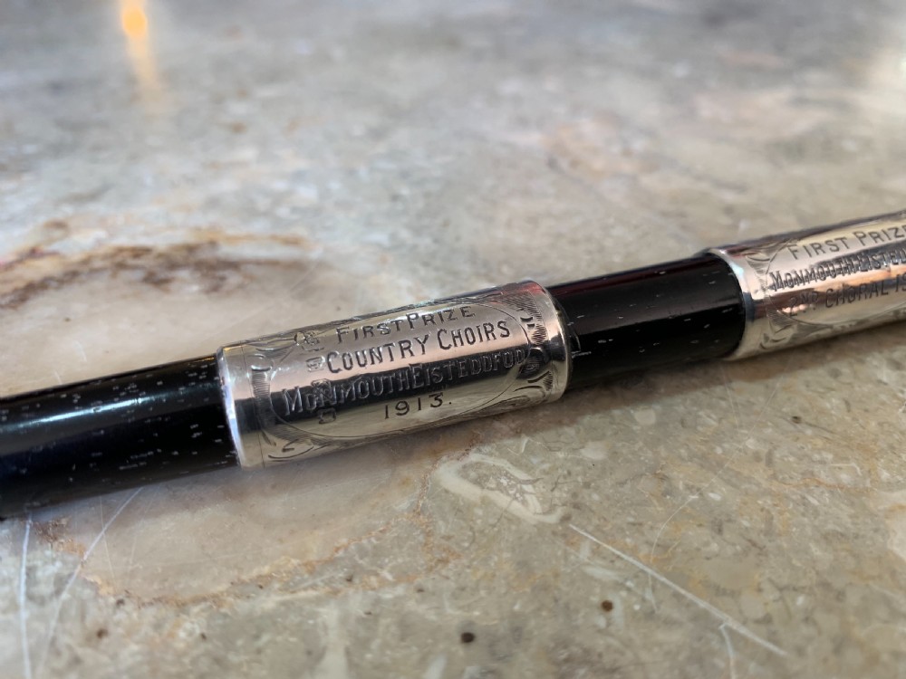Silver mounted conductors baton  View IV