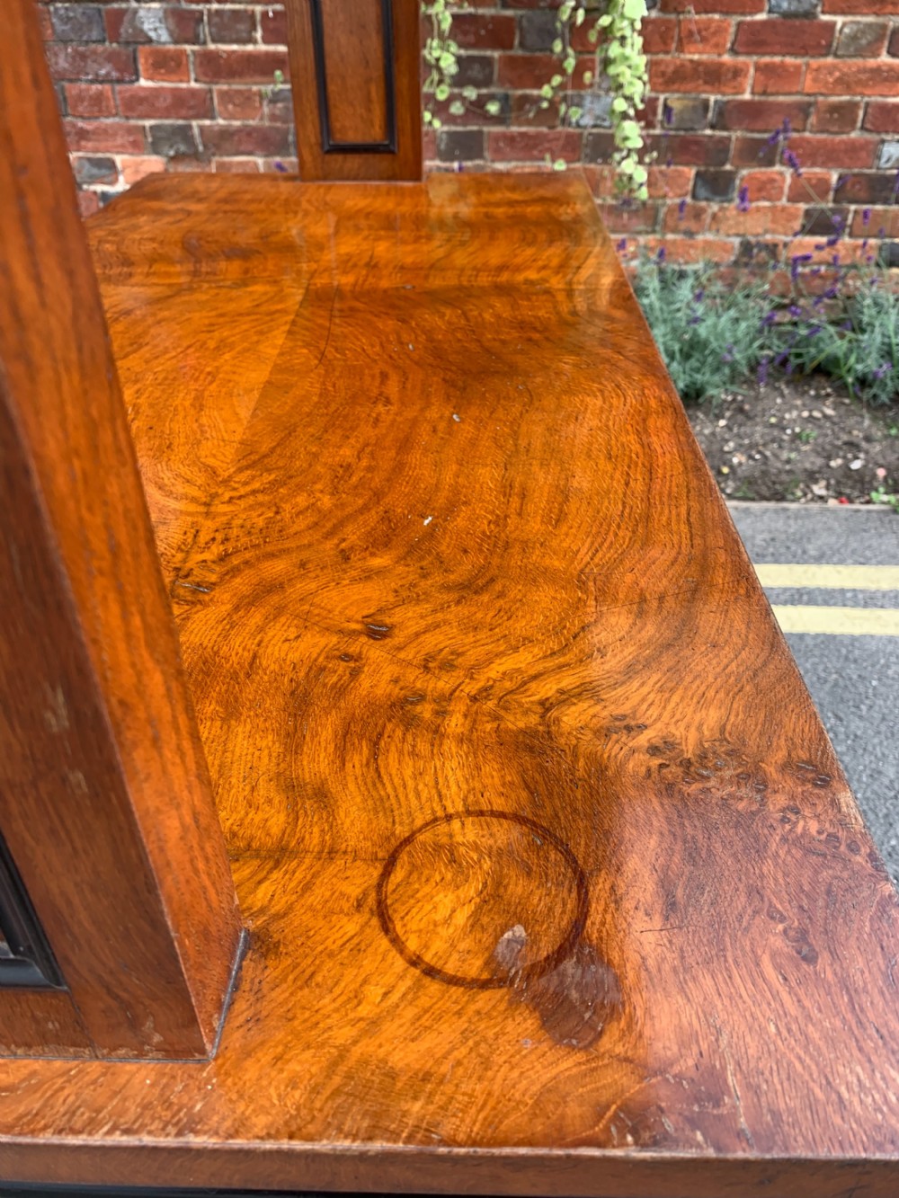 Nineteenth century pollard Oak buffet  View V