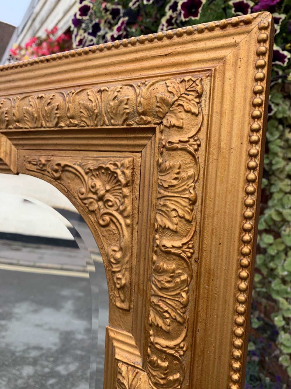Gilt overmantle mirror  View II