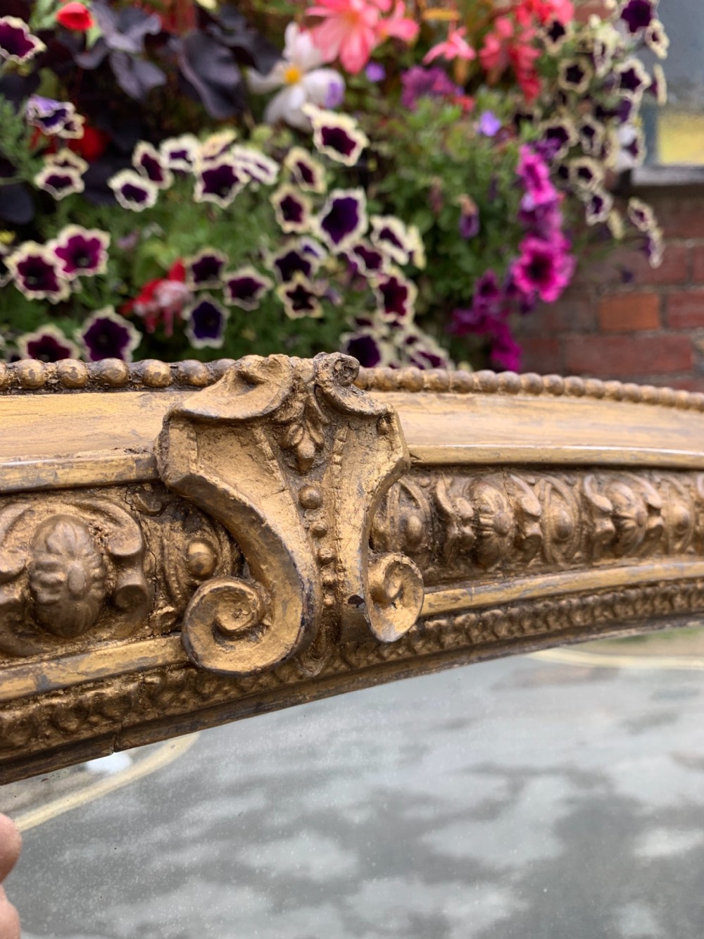 Victorian gilt overmantle  View III