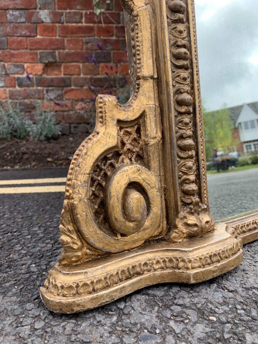 Victorian gilt overmantle  View IV