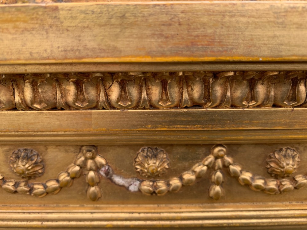 Victorian gilt overmantle mirror  View VII