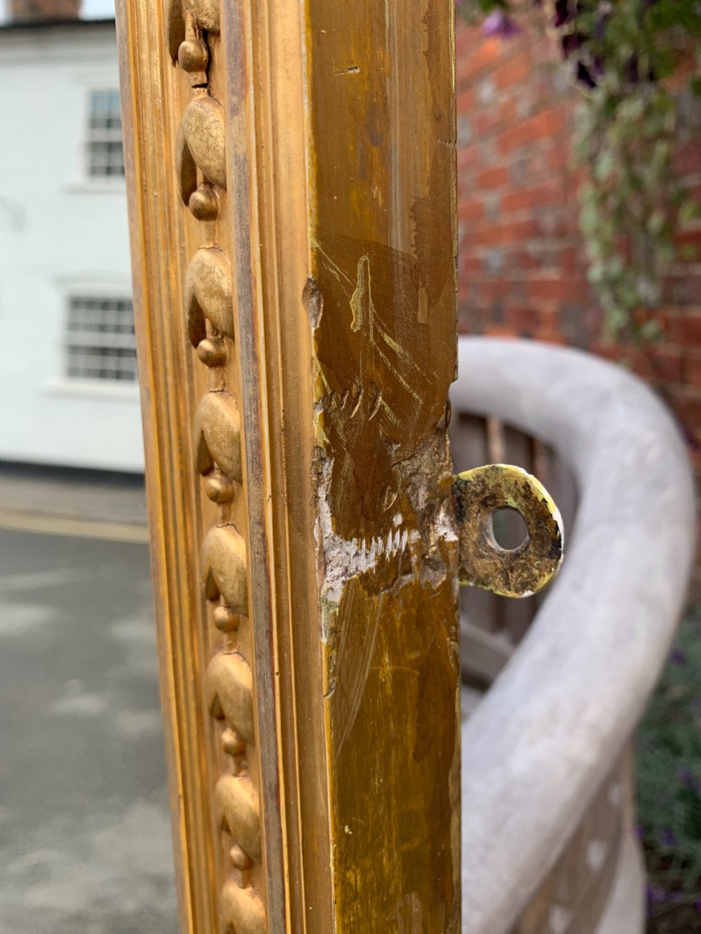Victorian gilt overmantle mirror  View VIII