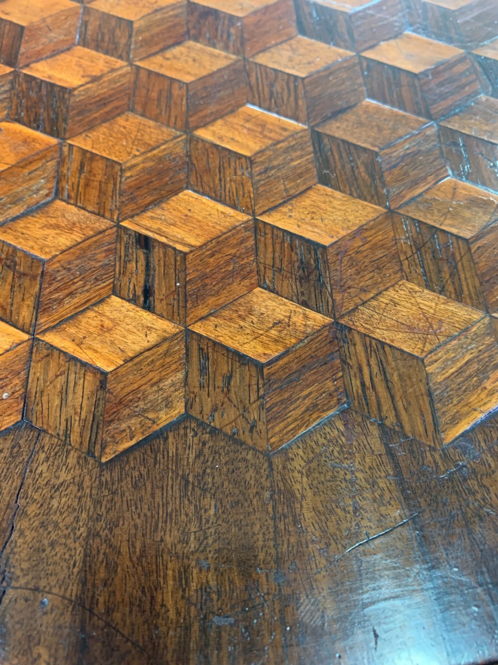 Small pedestal drum table View IV
