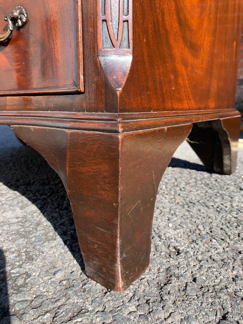 Chippendale revival serpentine chest  View V