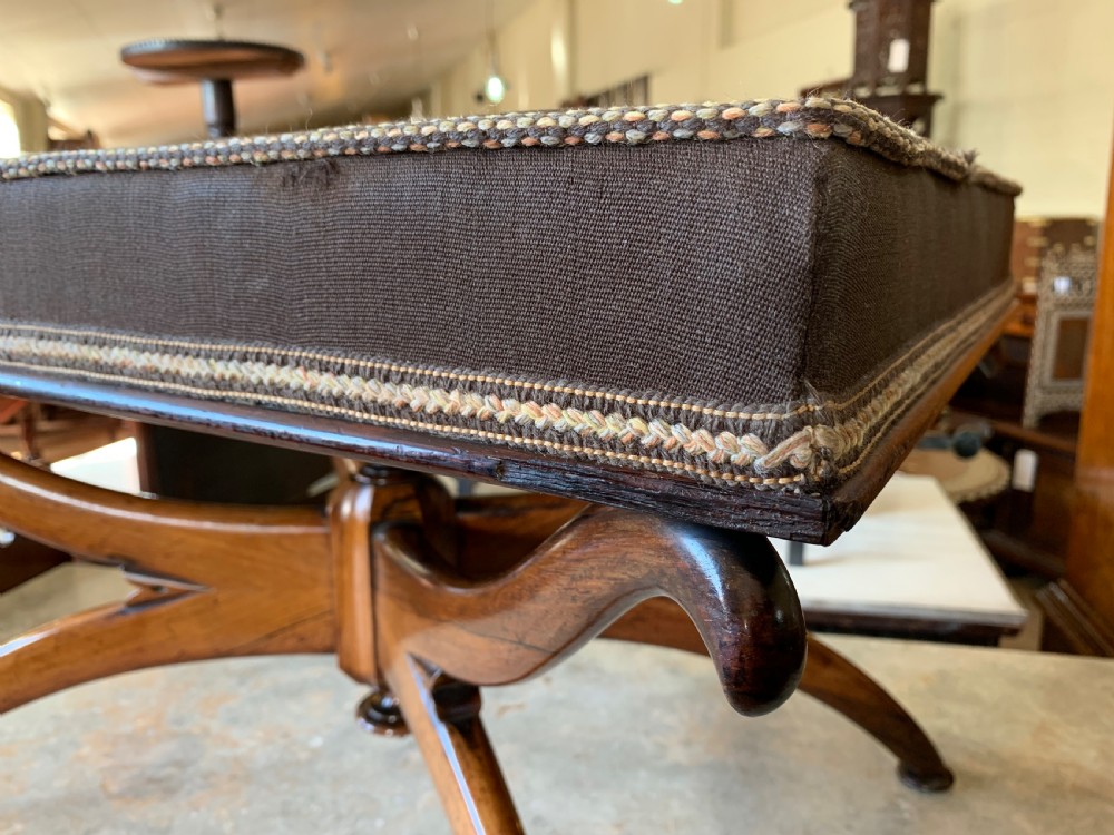 William IV rosewood stool View II