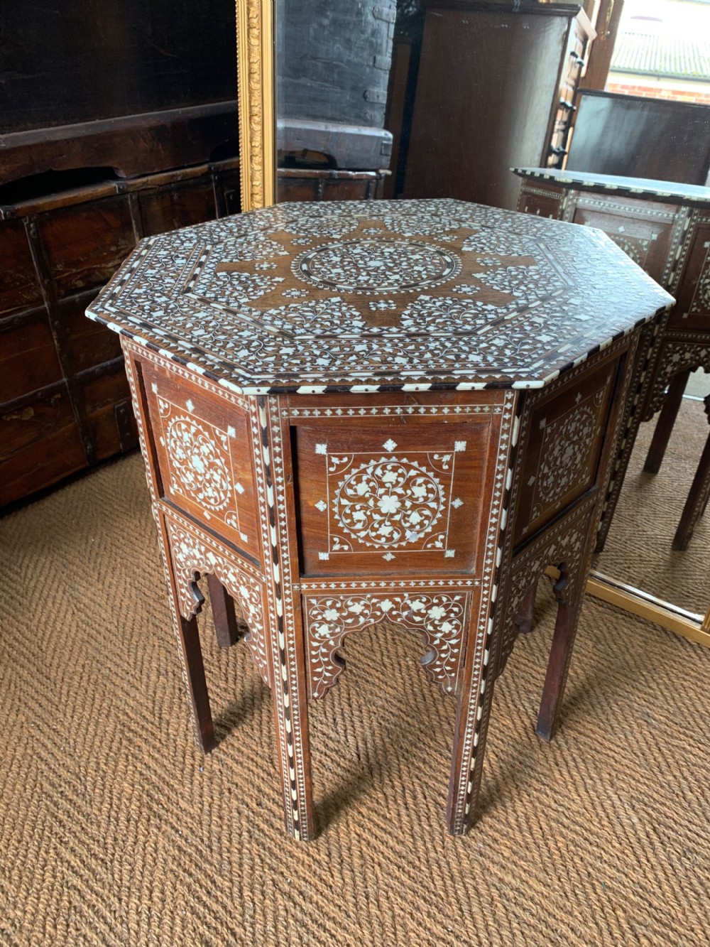 Exceptional Hoshiarpur inlaid table 