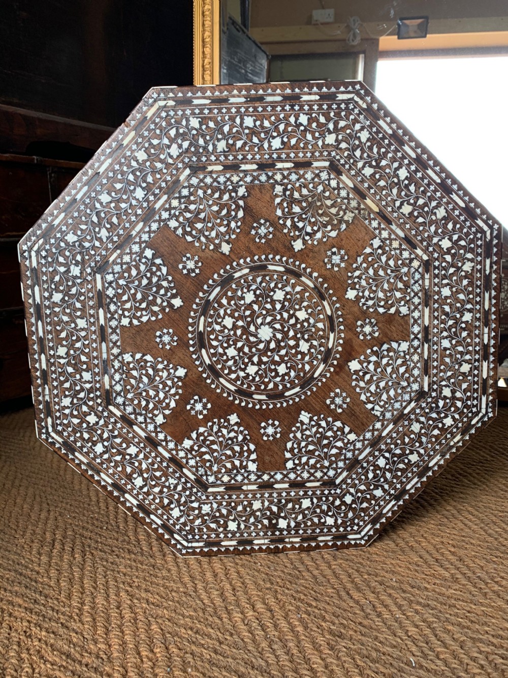 Exceptional Hoshiarpur inlaid table  View VIII