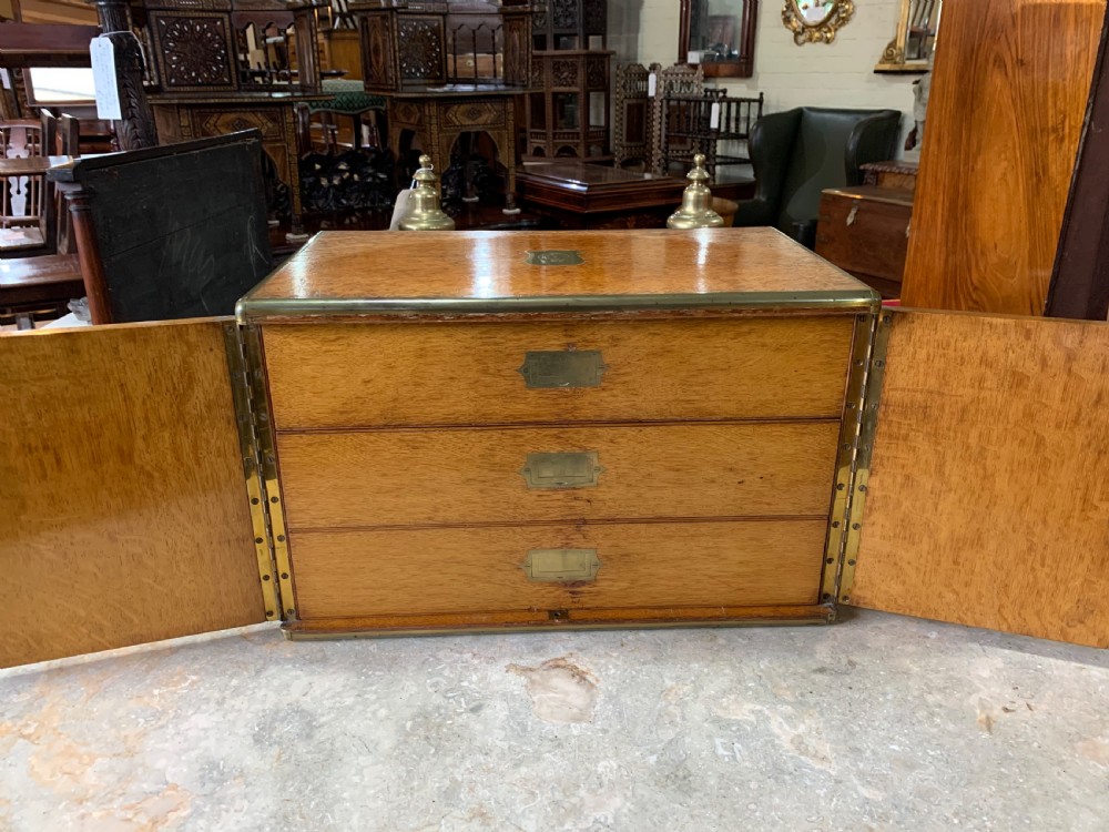 Victorian Oak table cabinet humidor View III