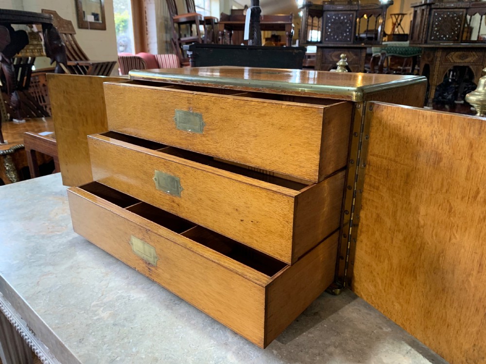 Victorian Oak table cabinet humidor View V