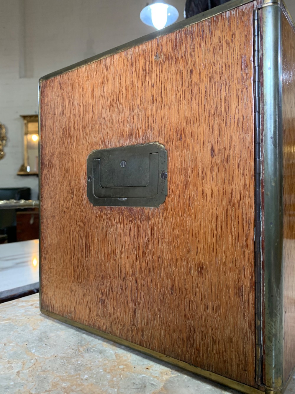 Victorian Oak table cabinet humidor View VII