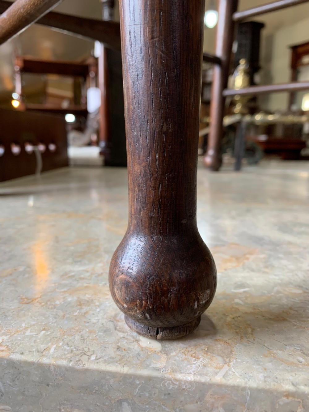 Pair of Oak luggage stands  View III