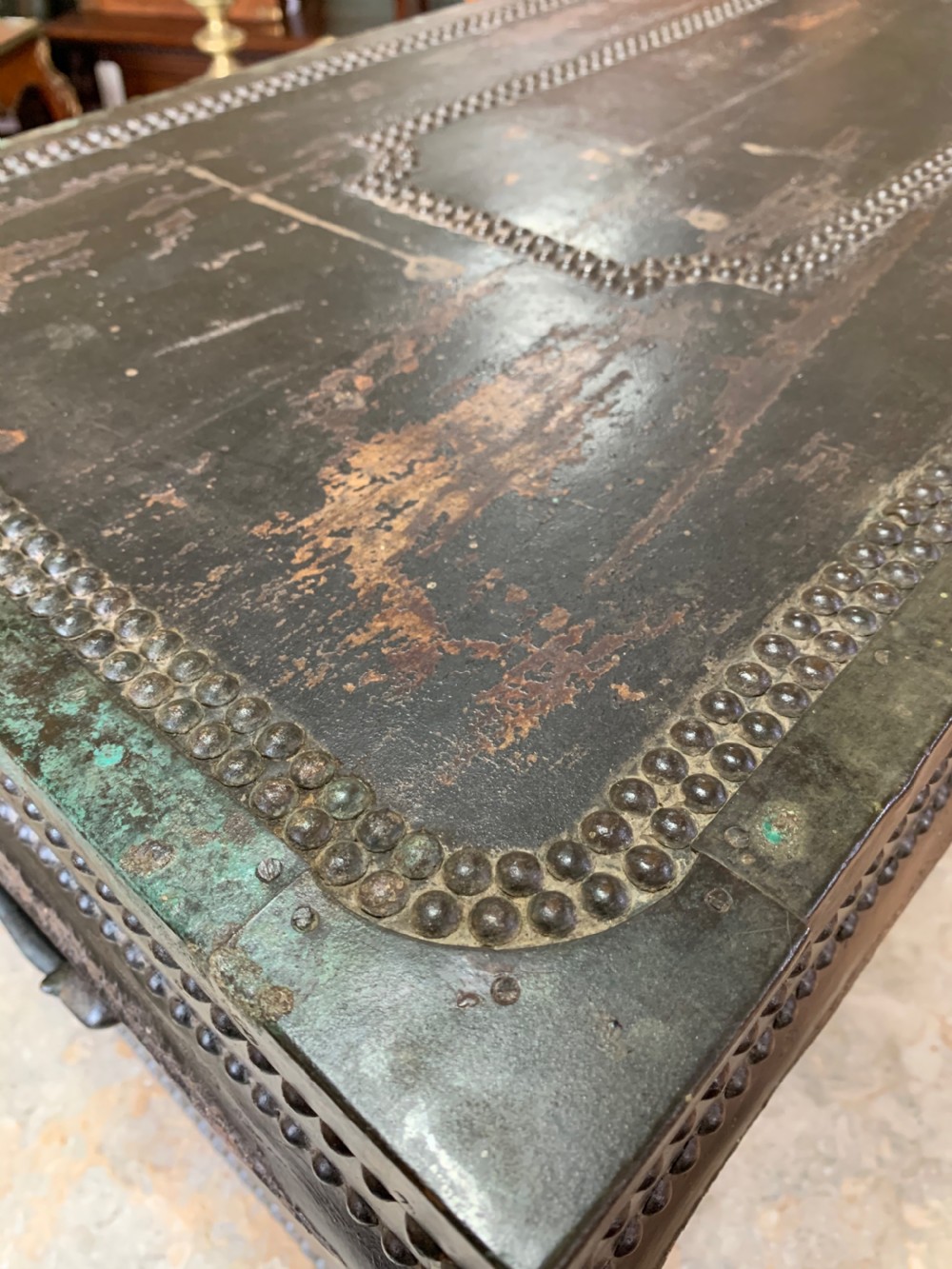 Nineteenth century camphor trunk  View V