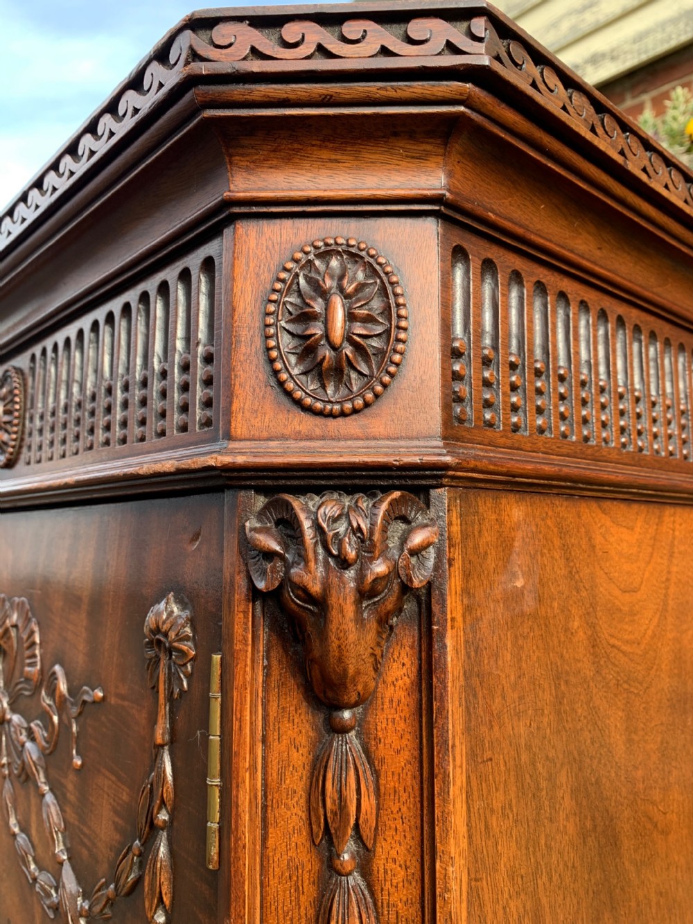 Pair of Mahogany pedestal cabinets  View II
