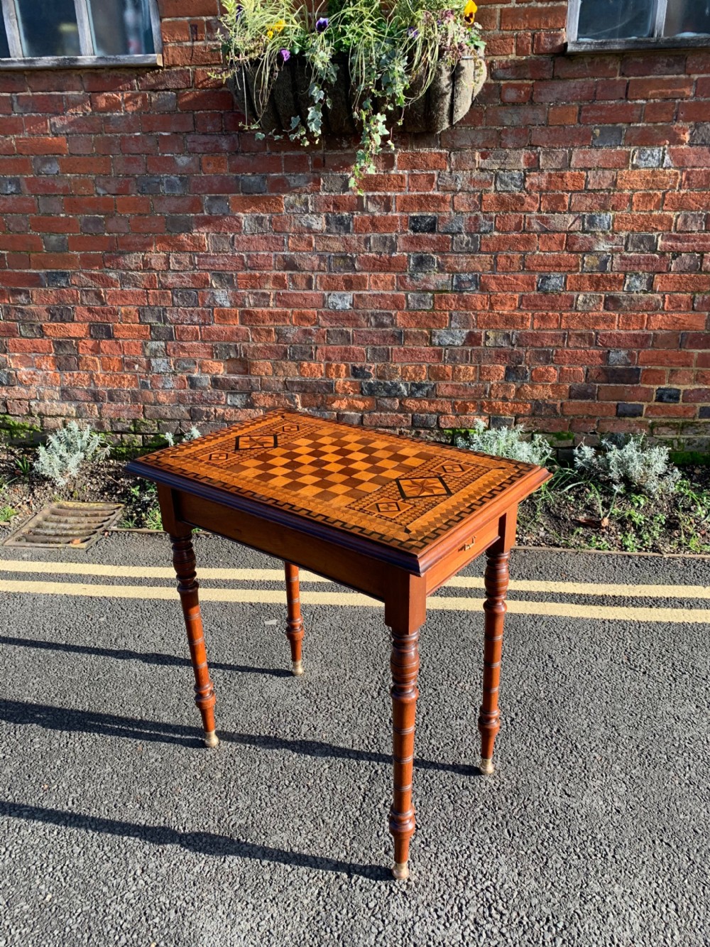 Victorian parquetry table 