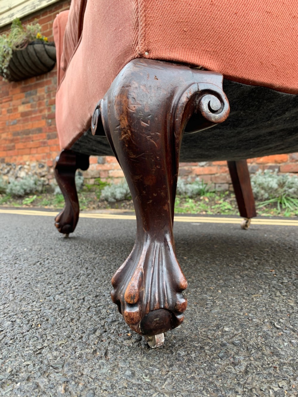 Late Victorian wing armchair  View II