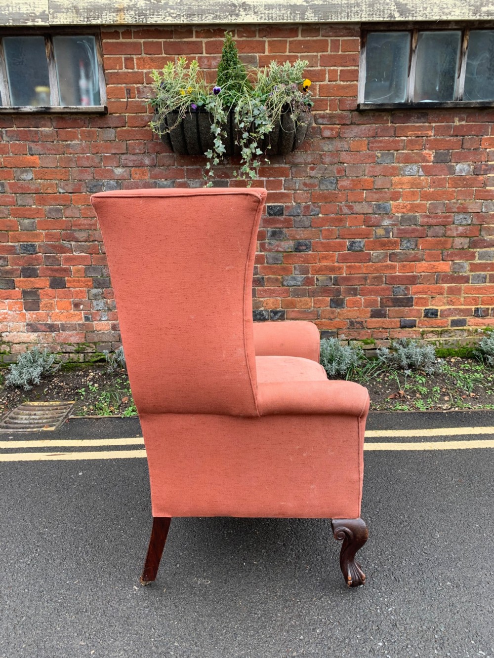Late Victorian wing armchair  View III