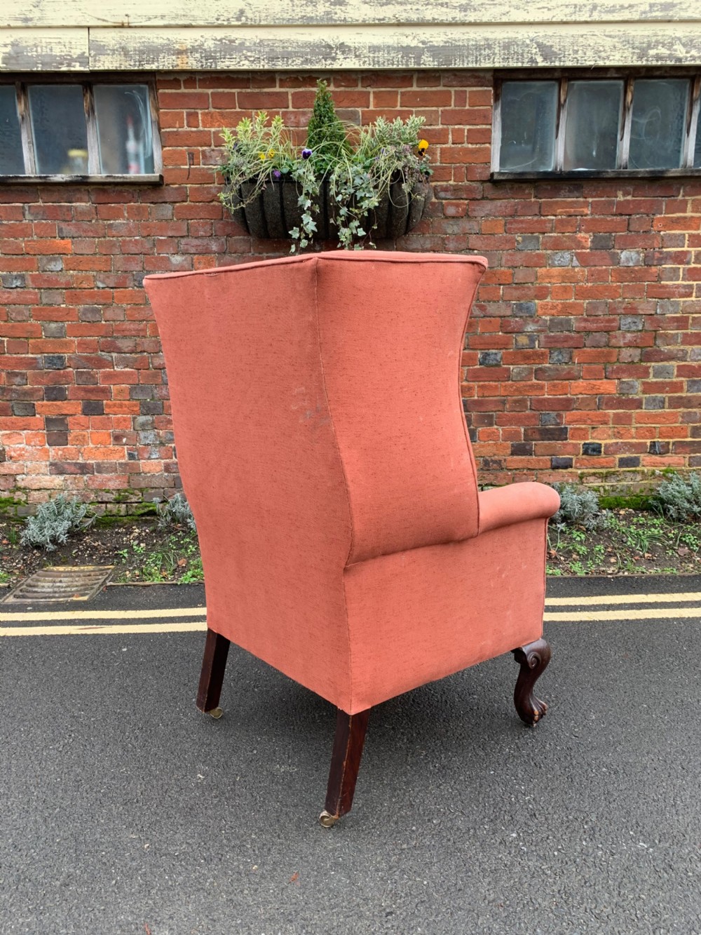 Late Victorian wing armchair  View IV
