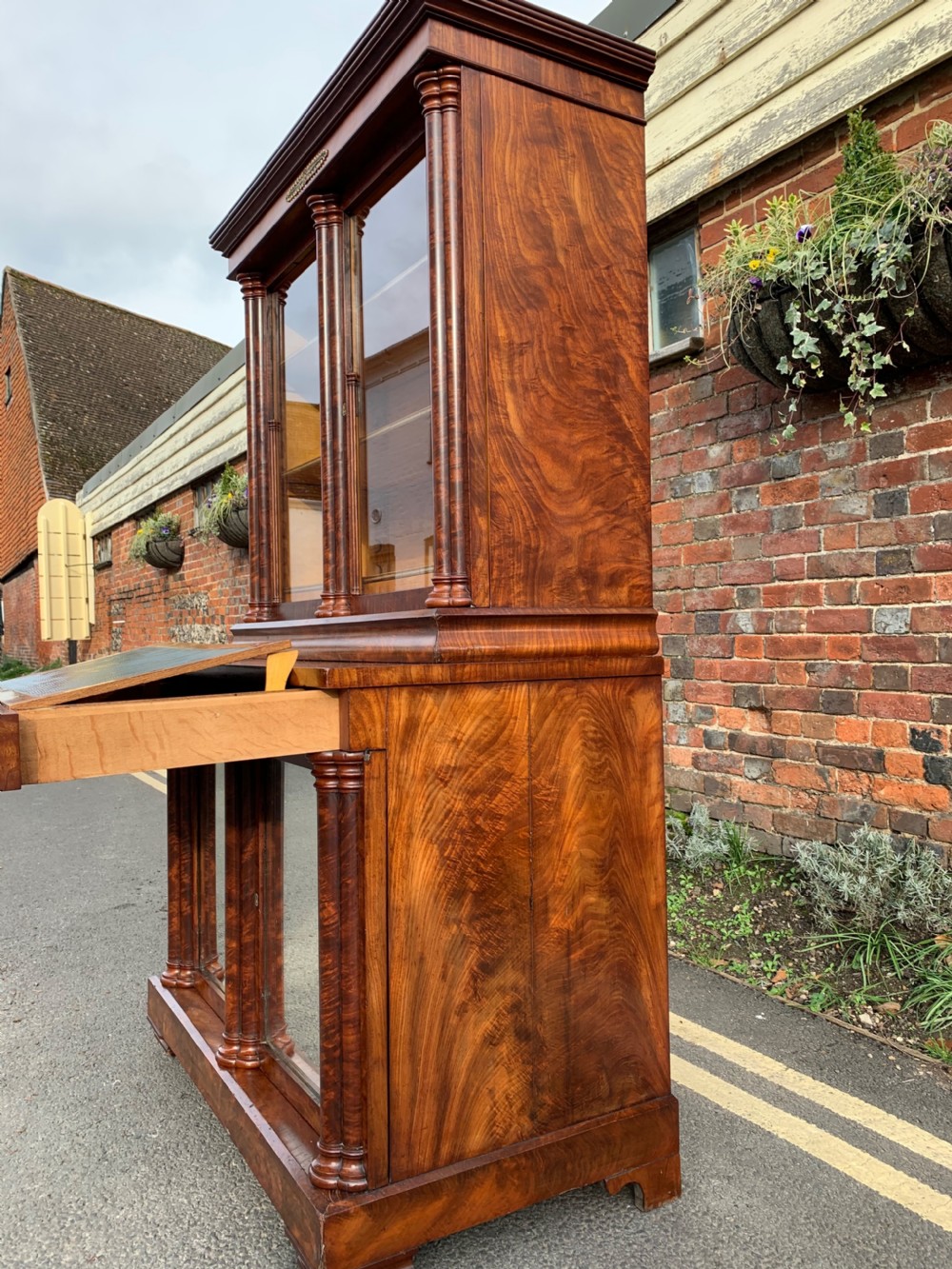 Continental Mahogany bookcase  View II