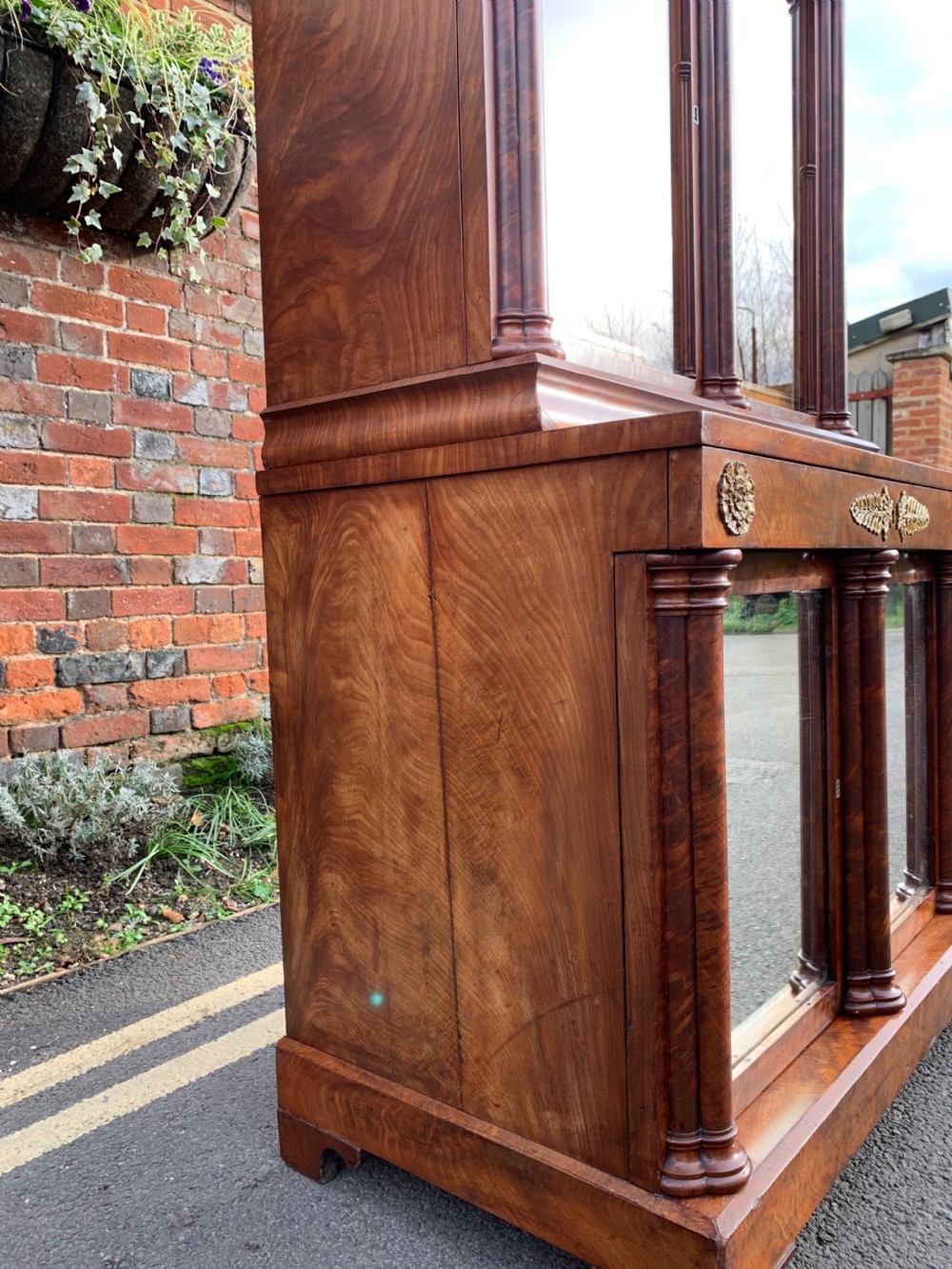 Continental Mahogany bookcase  View IV