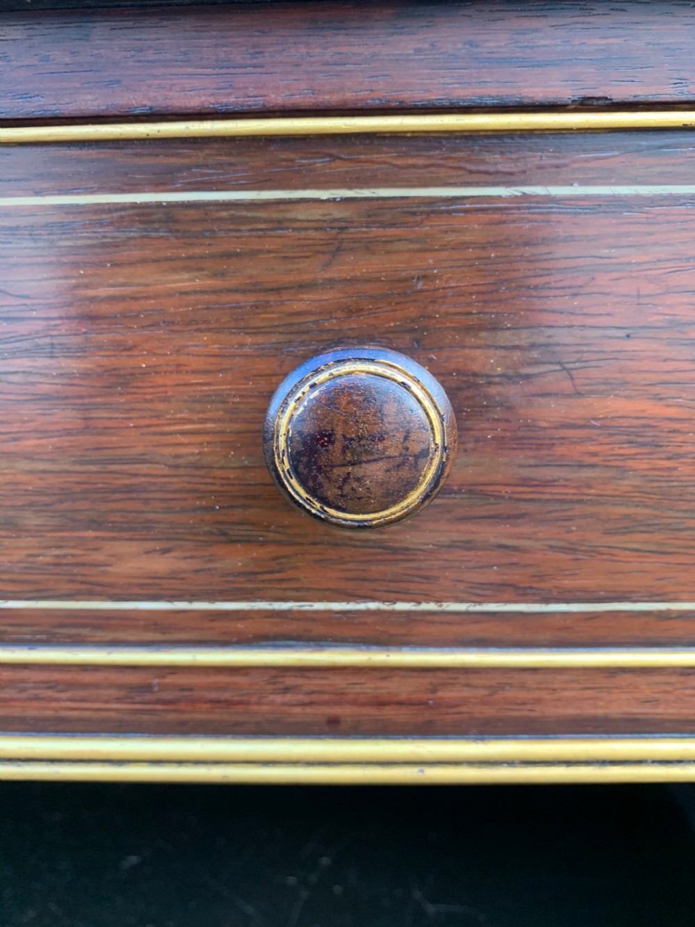 Early nineteenth century rosewood open bookcase  View V