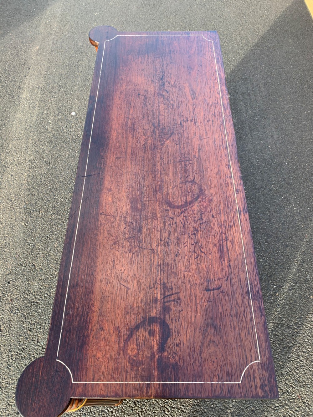 Early nineteenth century rosewood open bookcase  View XII
