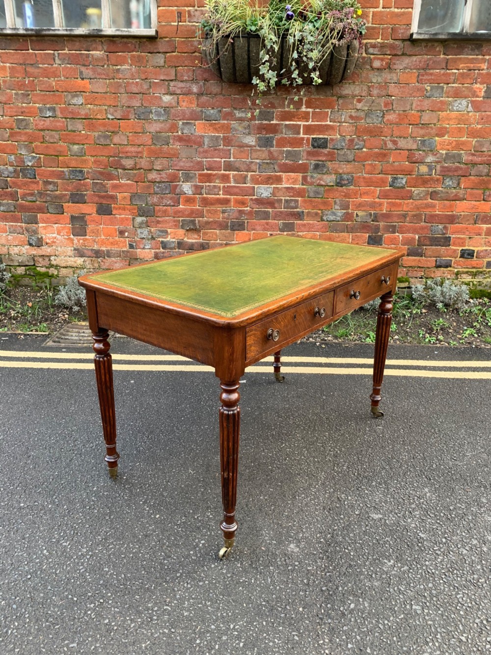 Victorian Oak writing table 