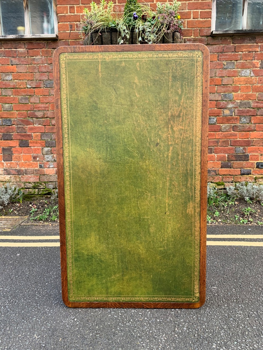 Victorian Oak writing table  View VI