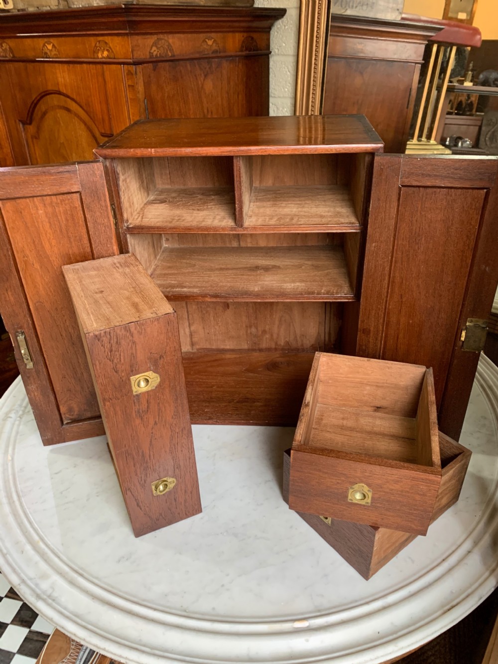 Small colonial teak cupboard  View III