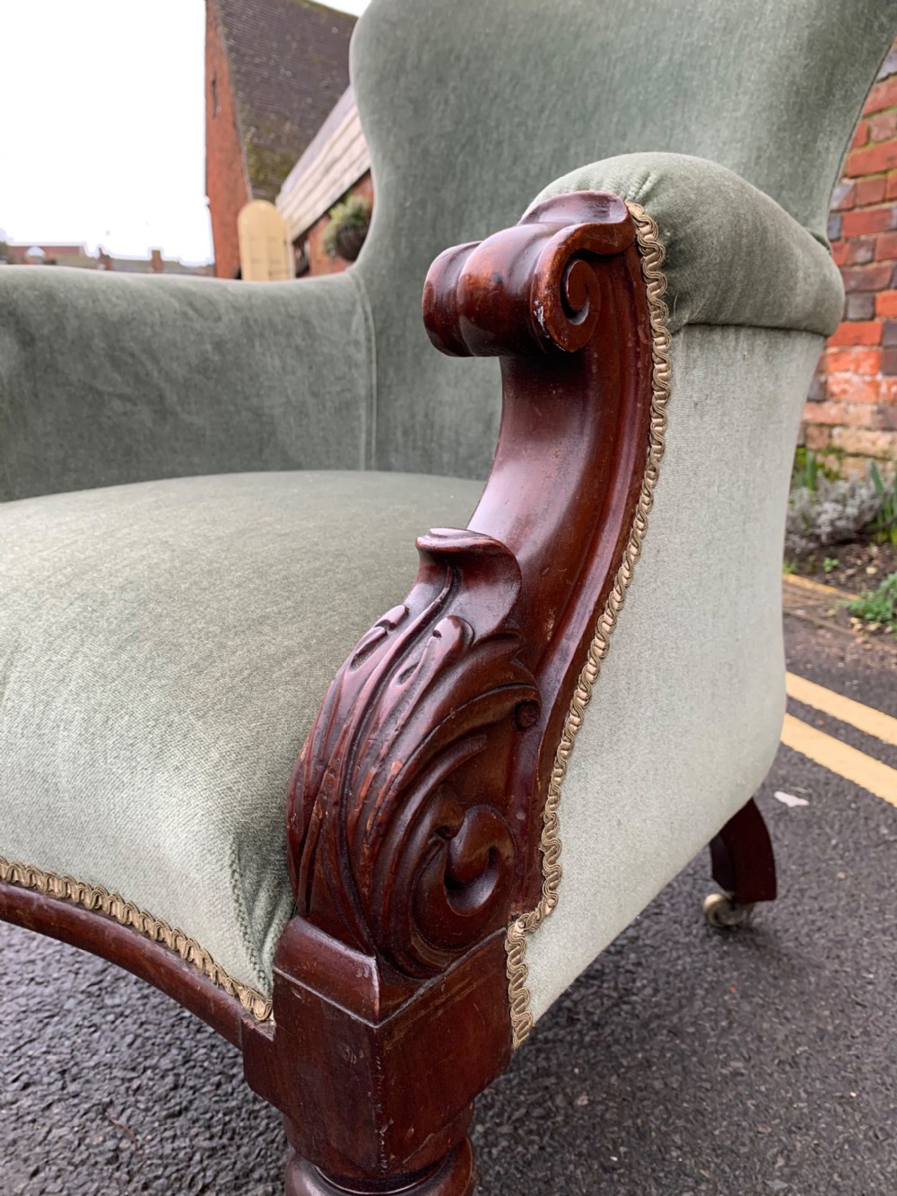 William IV Mahogany armchair  View II