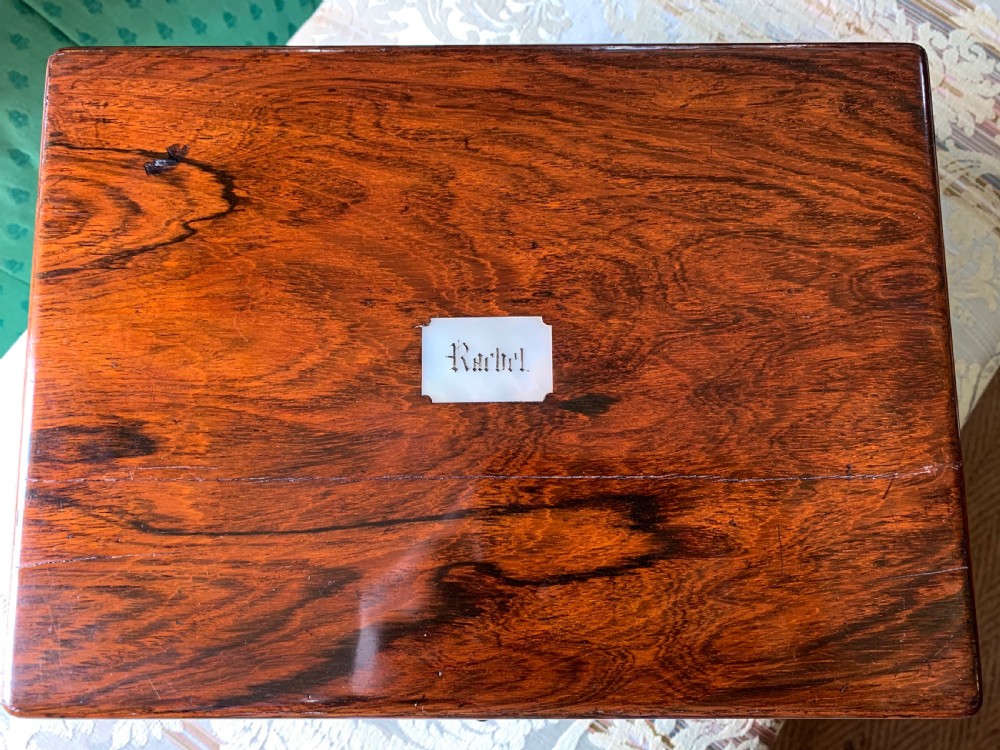 Victorian Rosewood vanity box  View IV