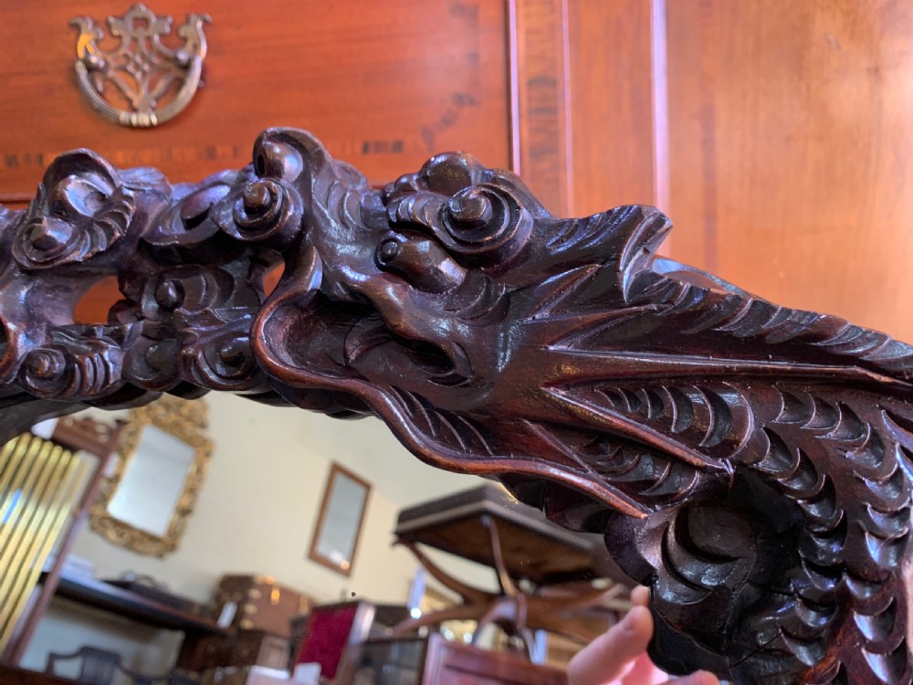 Carved Chinese mirror  View II
