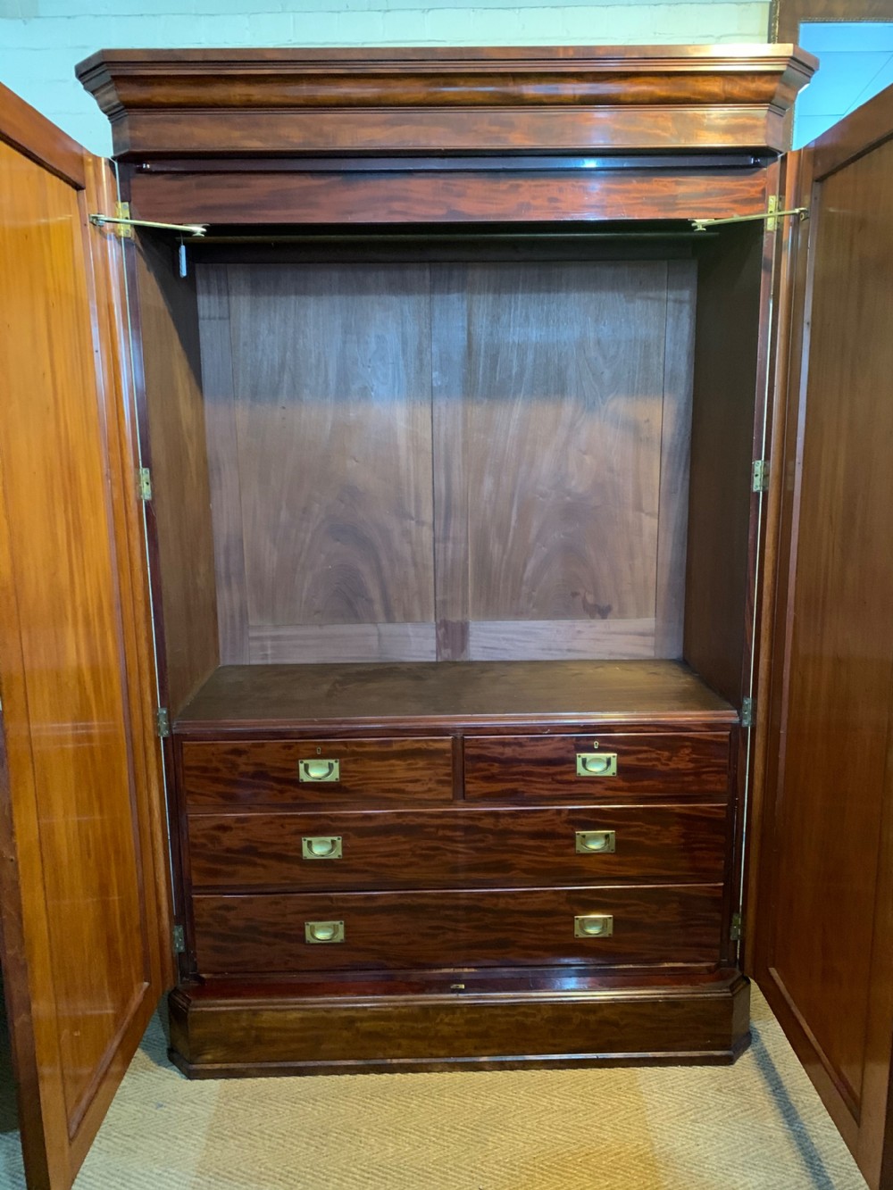 Quality Victorian Mahogany wardrobe  View V