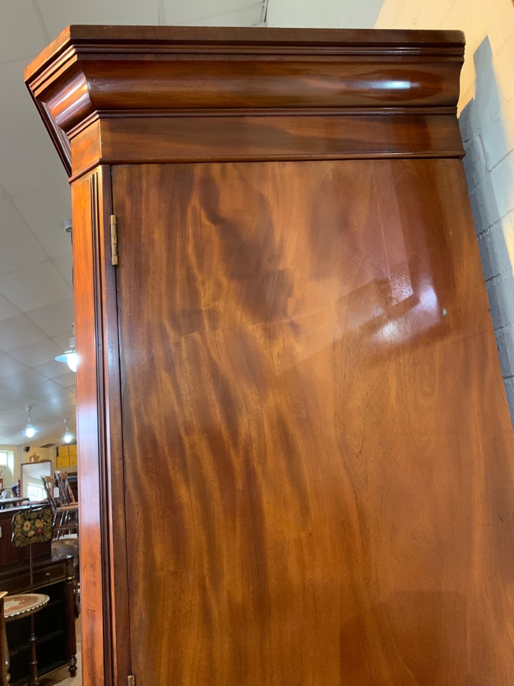 Quality Victorian Mahogany wardrobe  View XII