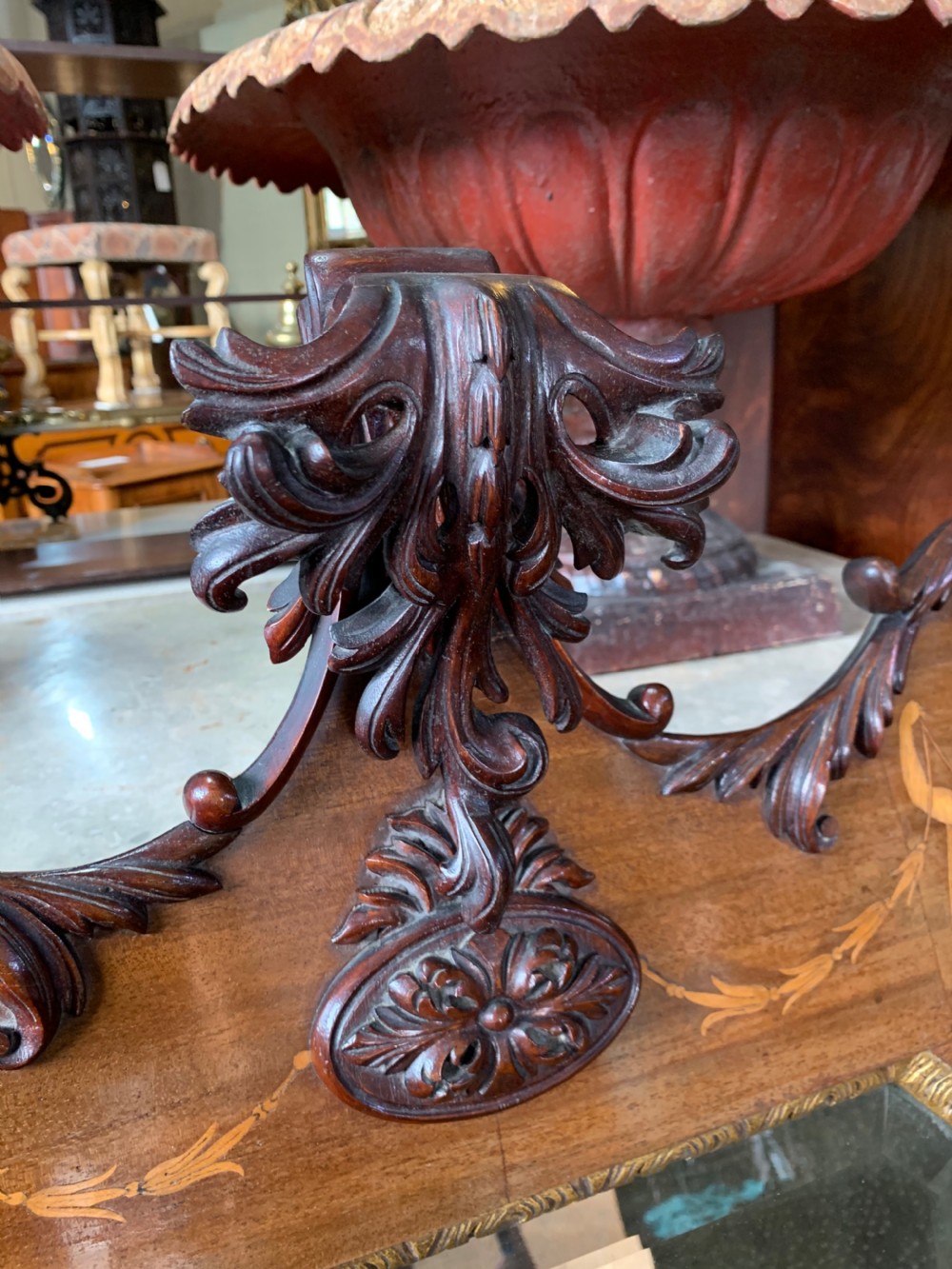 Inlaid mahogany mirror  View VI