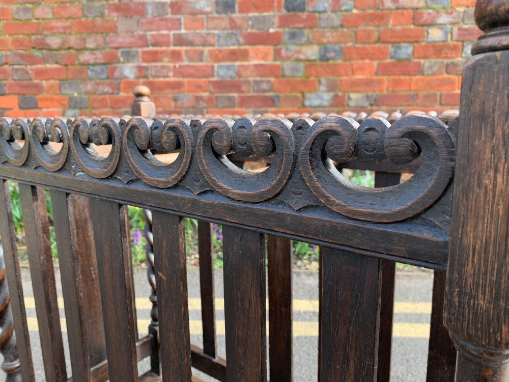 Edwardian oak umbrella stand View II