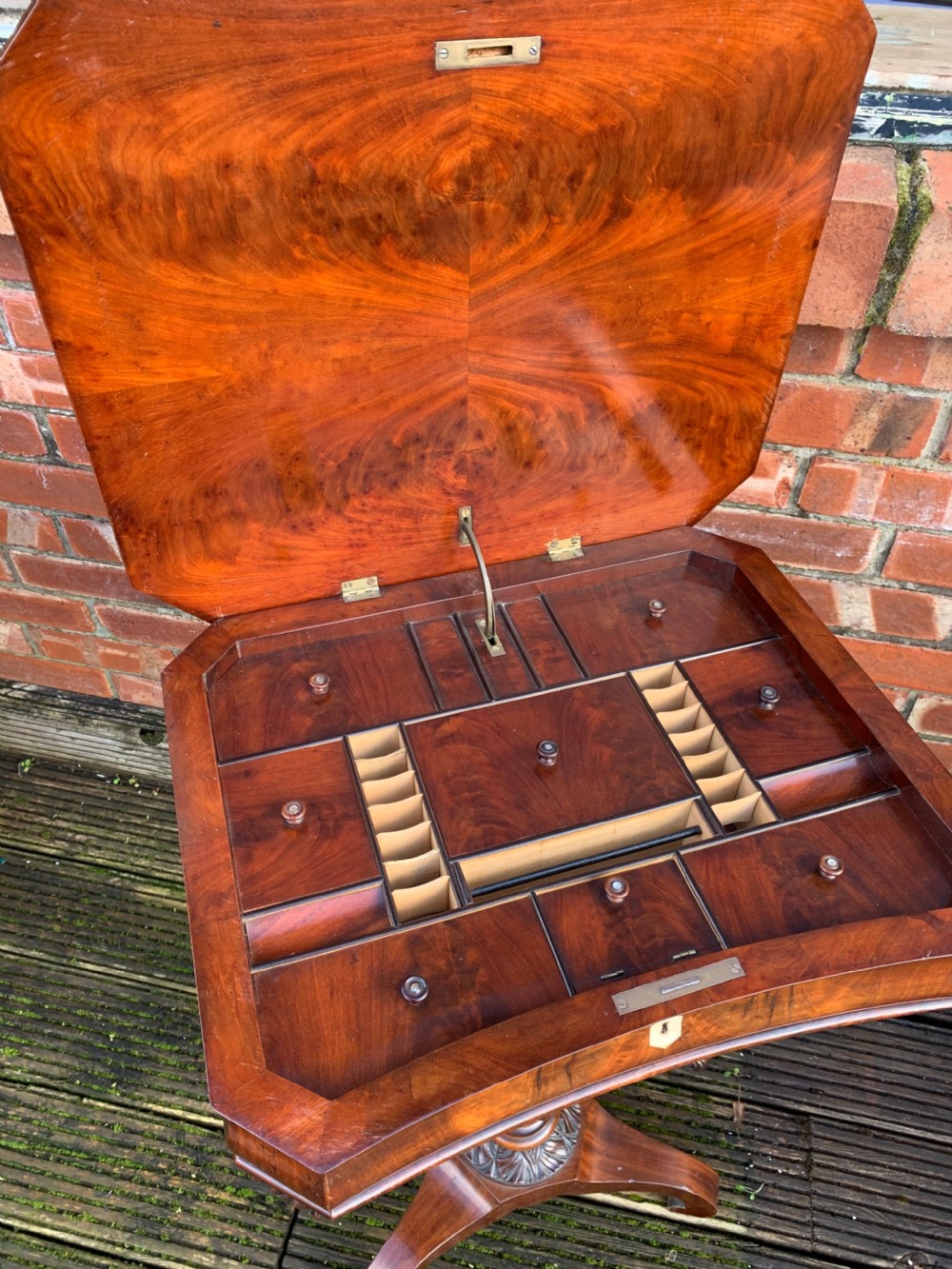 Nineteenth century Mahogany work table View III