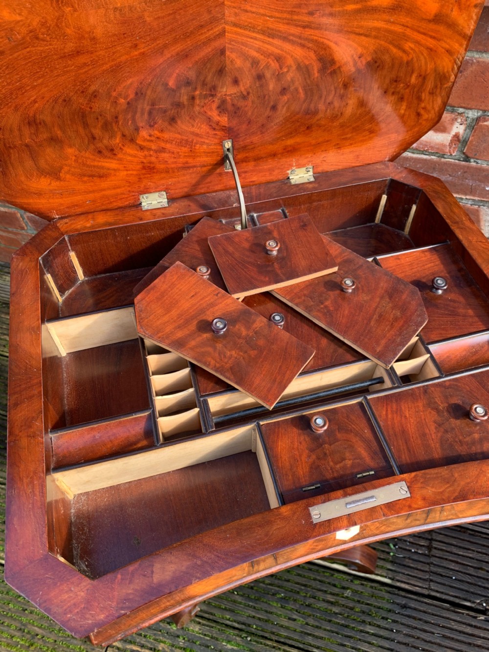 Nineteenth century Mahogany work table View IV