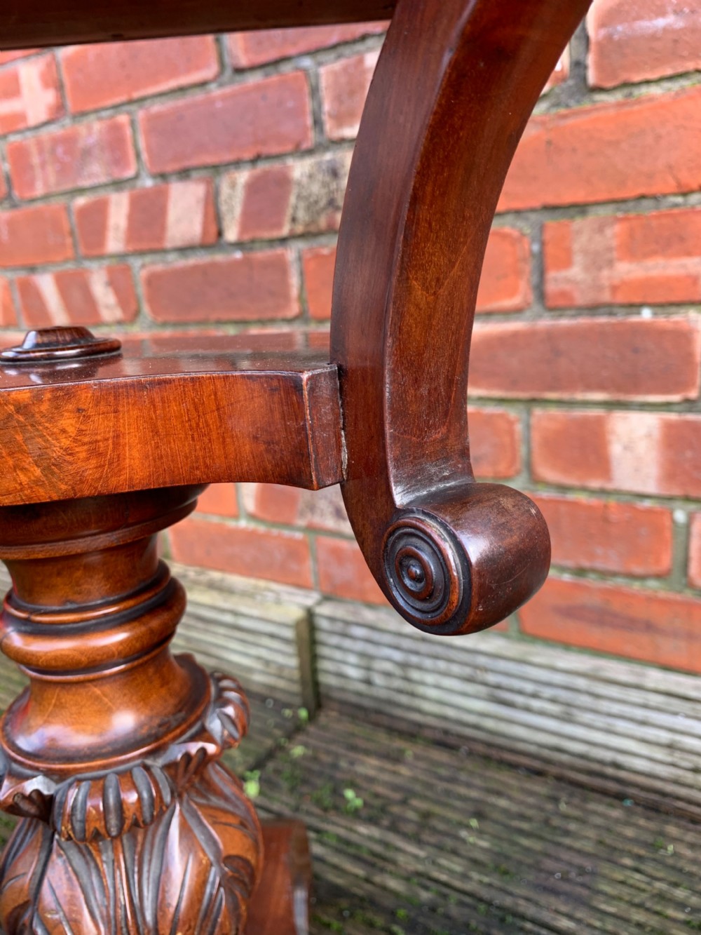 Nineteenth century Mahogany work table View VIII