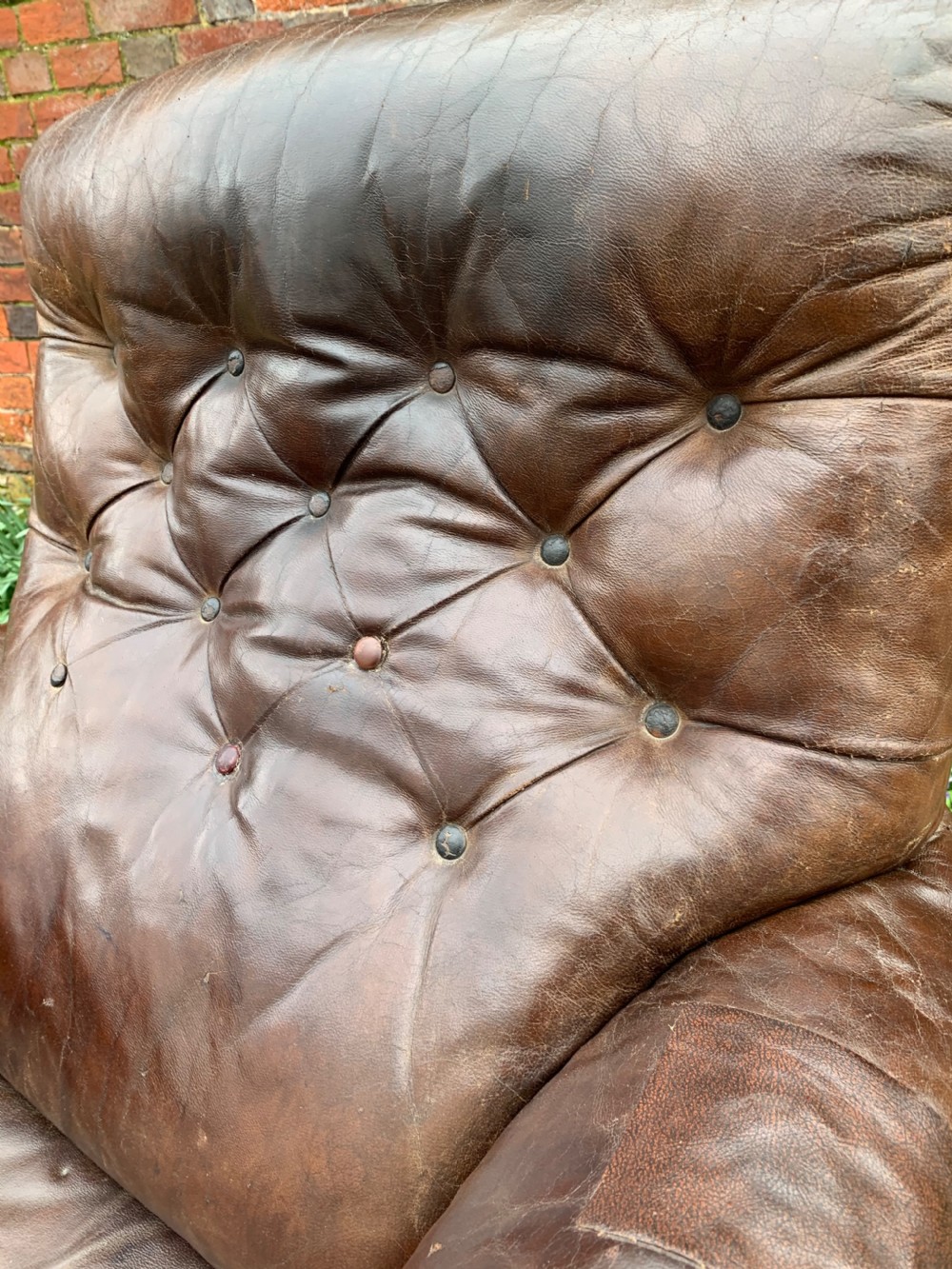Victorian leather armchair  View III