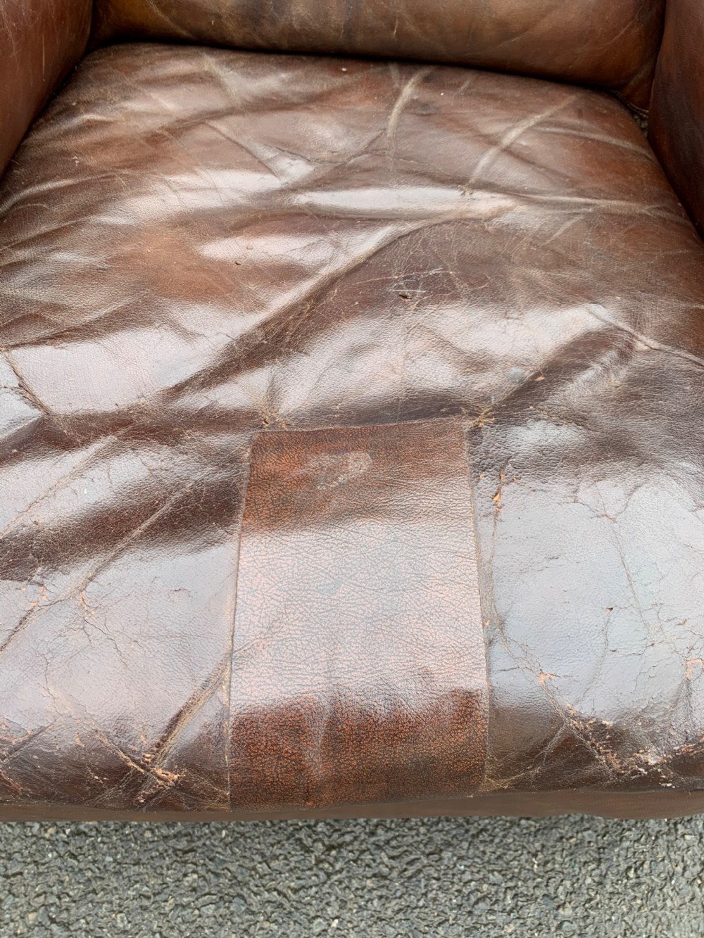 Victorian leather armchair  View VI