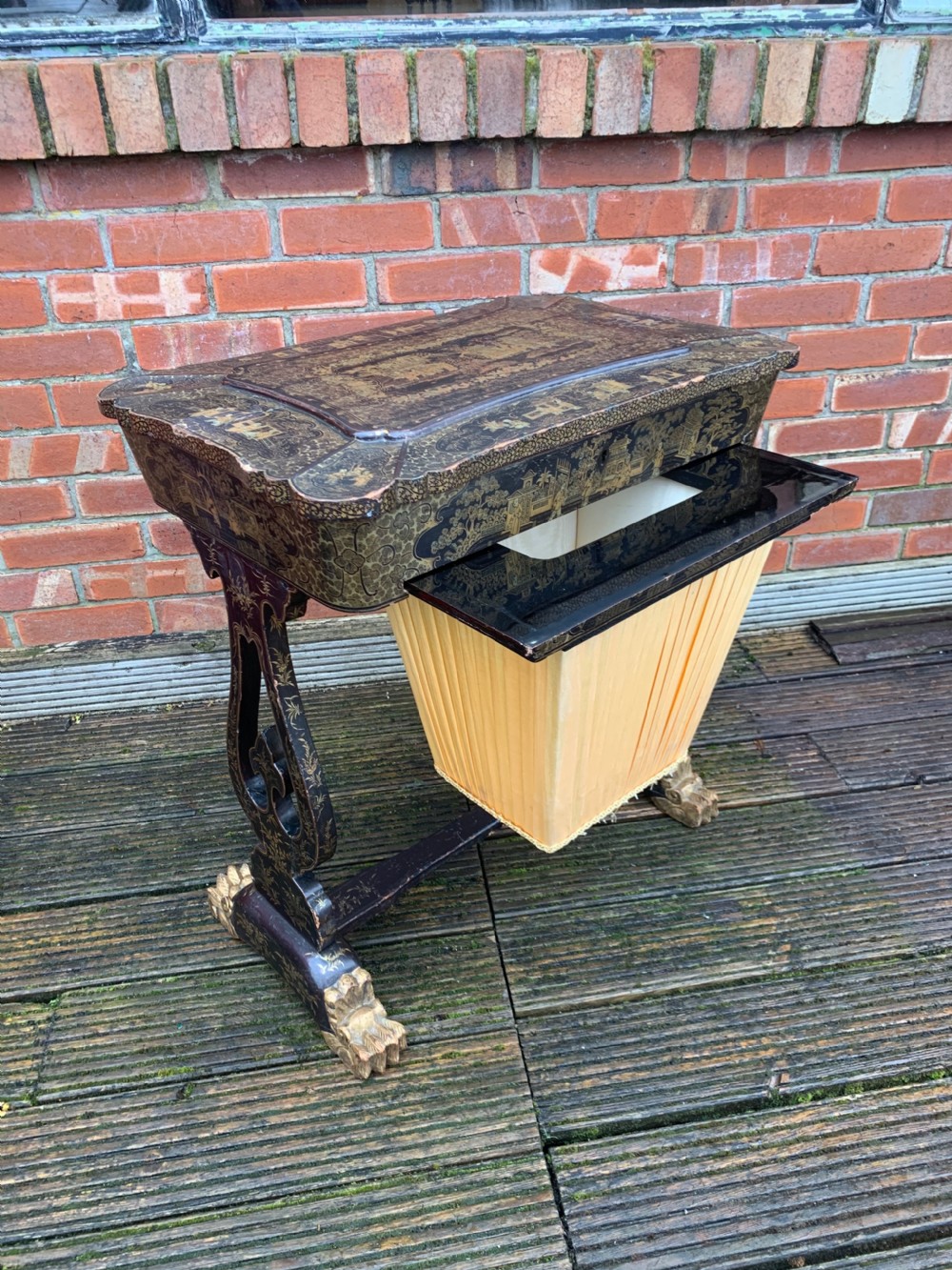 Chinese export work table.  View VII